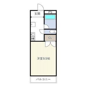 1K 間取り図
