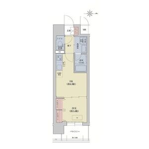 1DK 間取り図