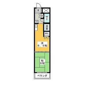1DK 間取り図