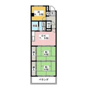 2DK 間取り図