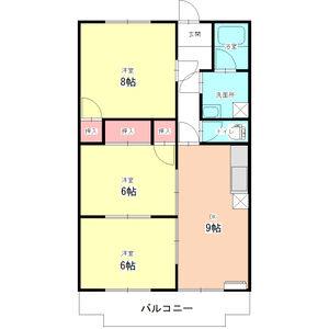 3DK 間取り図