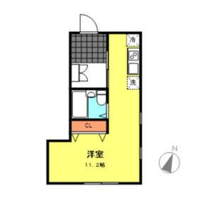 ワンルーム 間取り図