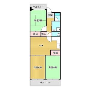 3LDK 間取り図