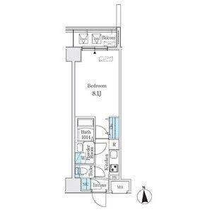 1K 間取り図