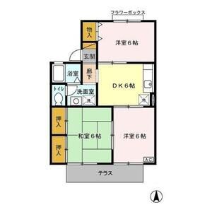 3DK 間取り図