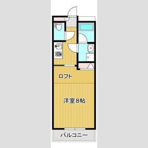 1K 間取り図