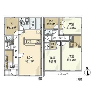 3LDK 間取り図