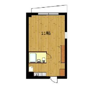 ワンルーム 間取り図