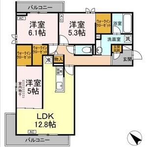 3LDK 間取り図