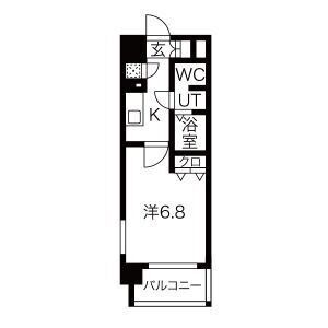 1K 間取り図