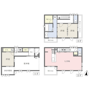 3LDK 間取り図