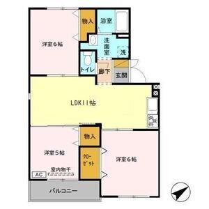 3LDK 間取り図