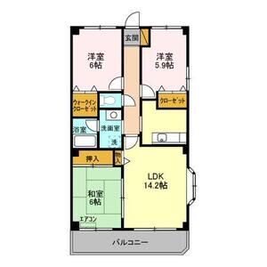 3LDK 間取り図