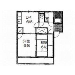 2DK 間取り図
