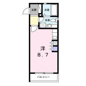 ワンルーム 間取り図