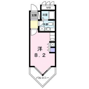 ワンルーム 間取り図