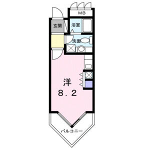ワンルーム 間取り図