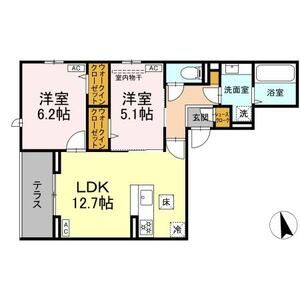 2LDK 間取り図
