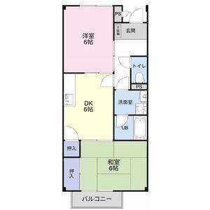 2DK 間取り図
