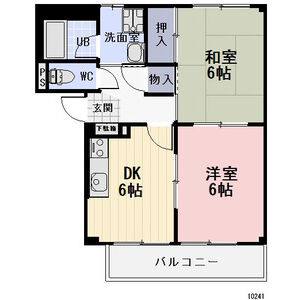 2DK 間取り図