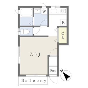 ワンルーム 間取り図
