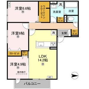 3LDK 間取り図