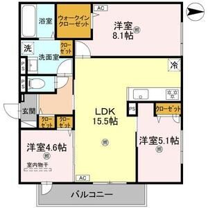 3LDK 間取り図