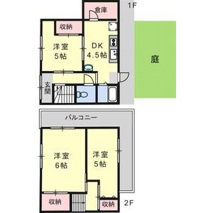 3DK 間取り図