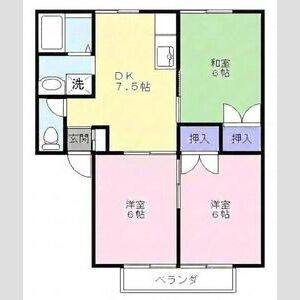 3DK 間取り図