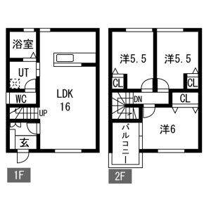 3LDK 間取り図