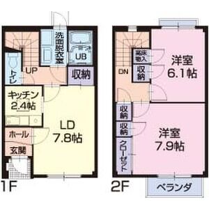 2LDK 間取り図