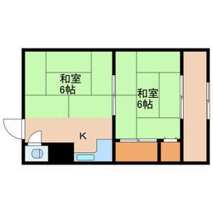 1DK 間取り図