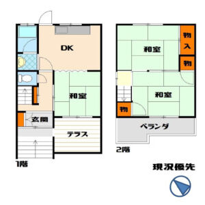 3DK 間取り図