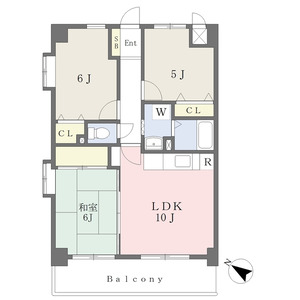 3LDK 間取り図