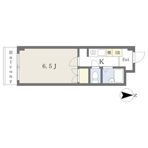 1K 間取り図