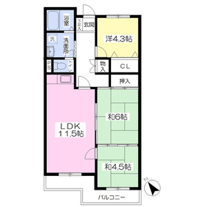 3LDK 間取り図