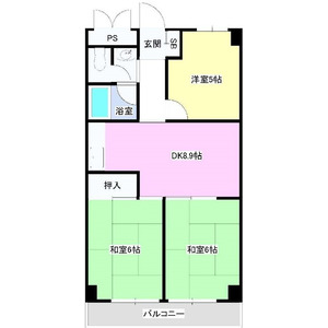 3DK 間取り図