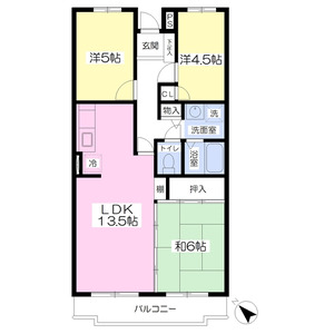 3LDK 間取り図