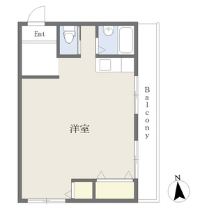 ワンルーム 間取り図