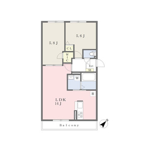2LDK 間取り図
