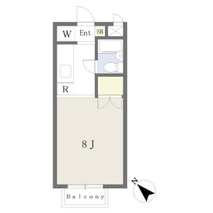 ワンルーム 間取り図