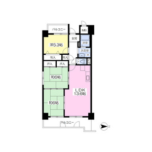 3LDK 間取り図