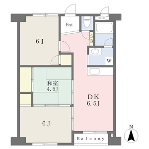 3DK 間取り図