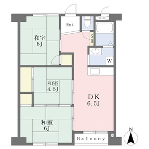 3DK 間取り図