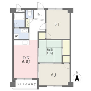 3DK 間取り図