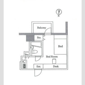 ワンルーム 間取り図