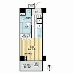 ワンルーム 間取り図