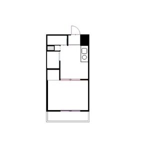 1DK 間取り図