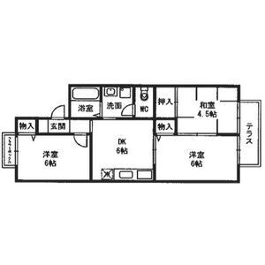 3DK 間取り図