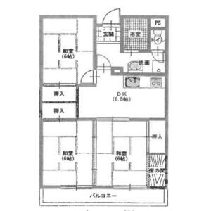 3DK 間取り図
